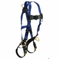 Falltech Contractor Standard Non-Belted Harness, Universal, 425 lb Load, Polyester Strap, Tongue Leg Strap Bu 7018